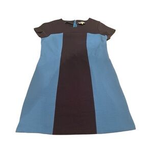 Boden‎ Lizzie Ottoman Colorblock Navy Aegean Ponte Dress Ladies Size 10P